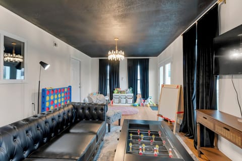 Game night starts here! Enjoy a separate heated and cooled space with foosball, 