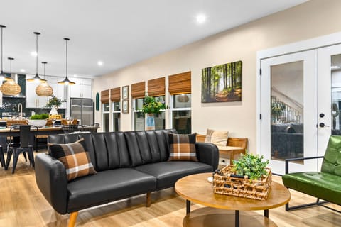versatile space with a convertible sofa for additional sleeping and a Smart TV complete with Netflix, Disney+, and other streaming favorites.