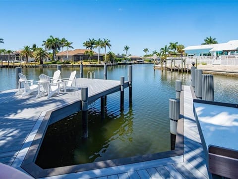 Large Dock with Boat Slip