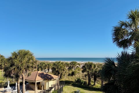 Ocean side view from balcony