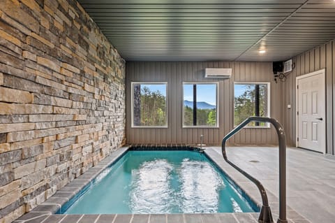 Mountain Bliss' private indoor heated pool