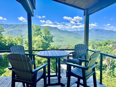 Porch seating with view