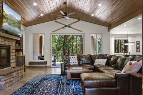 Living area with view to backyard