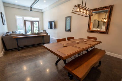 Dining table with seating