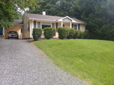 Driveway and carport view from street