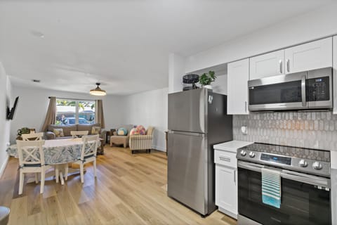 Brand new refrigerator, freezer, microwave, hardtop stove & oven.