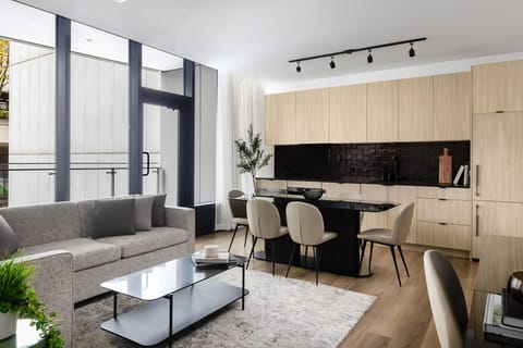 Family Apartment | Premium bedding, pillowtop beds, blackout drapes, soundproofing