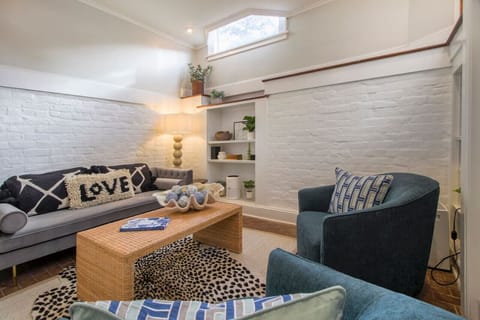 High ceilings in the living room
