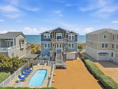 Aerial View of Beach Spray