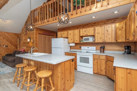 Full Kitchen with Bar Seating