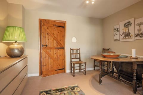 The Dining Area: the space is light and decorated in neutral tones, whilst maintaining a cottage feel.