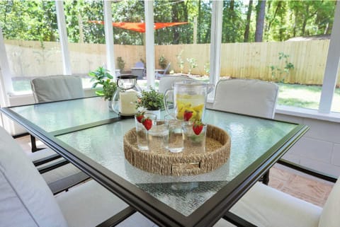 Dine in style in our chic dining nook, the perfect setting for enjoying delicious meals with loved ones