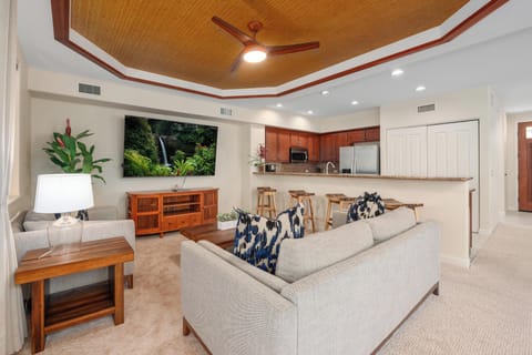 Living room with flat screen TV