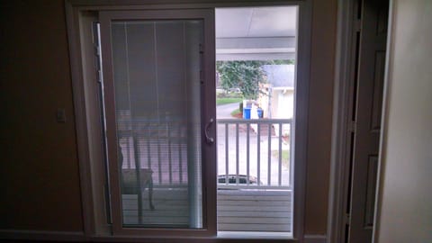 Upstairs deck white house