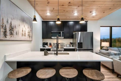 Brand new everything. The cabin has all that you could need.