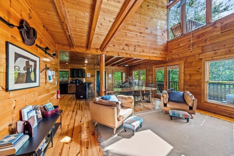 Cades Cove's cozy living area