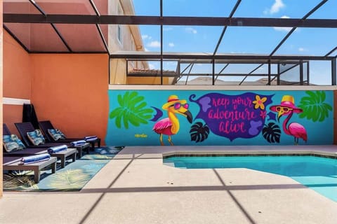 Welcome to your slice of paradise! Our pool area offers BBQs, captivating lake vistas, and the blissful warmth of Florida