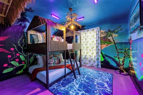 Discover a world of myth and legend in our Moana/Avatar themed room! Unwind in a space where fantasy meets reality in the most enchanting way