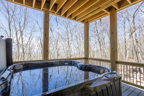 Hot Tub on the Covered Lower Deck