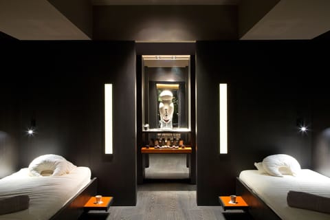 Sauna, body treatments, facials, manicures and pedicures, massages