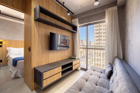 Deluxe Studio, City View | Living area | 43-inch flat-screen TV with digital channels, Netflix