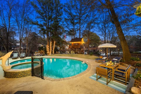 Take a nightly swim in this beautiful pool!