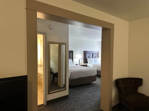 Room, Multiple Beds, Non Smoking | Pillowtop beds, desk, laptop workspace, blackout drapes