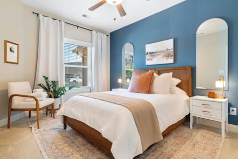 Bedroom 2 (the "Samford Room")... cozy, with a touch of Auburn elegance!