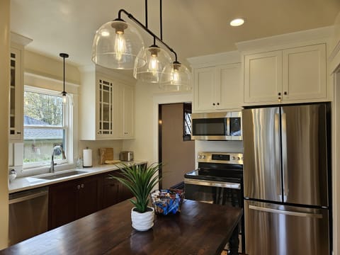 We'll get you started with some beverages, the fridge has ice and water, and you'll have plenty of room to bring anything else you need.