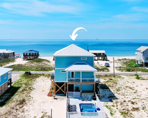 Luxury 4BR home with stunning views and public beach access 100 steps away