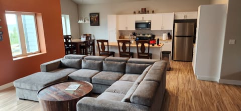 Open concept living-dining