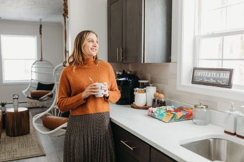 Take a moment to relax and savor a warm drink at our inviting coffee and tea bar, thoughtfully prepared to make you feel right at home.