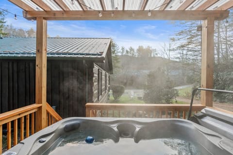 Relax in the hot tub after a day of exploring