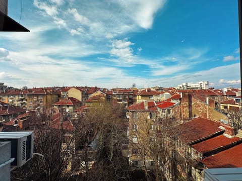 #SofiaSharedCharm
#CityscapeTerraceViews
#PastelRetreatSofia
#SharedLuxuryLiving
#CozyCommunalExperience