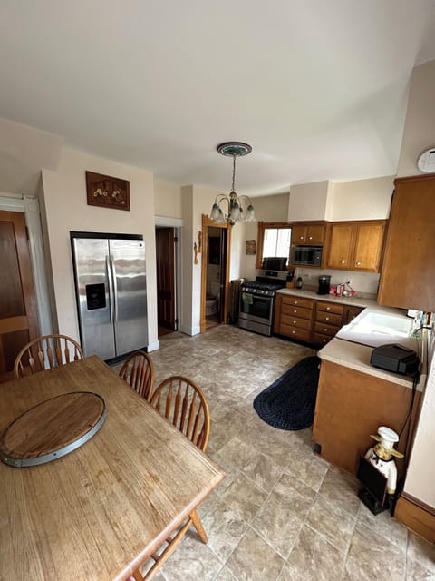 Kitchen from sunroom doorway