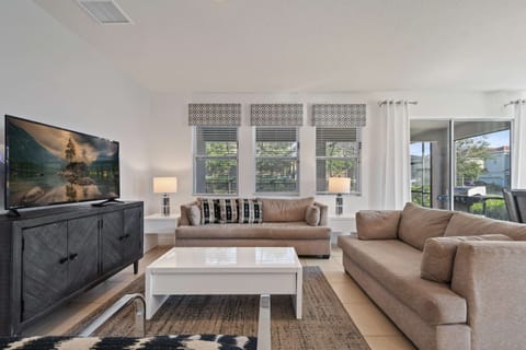 Relax in style in our elegant living room, providing you with a welcoming ambiance during your stay.