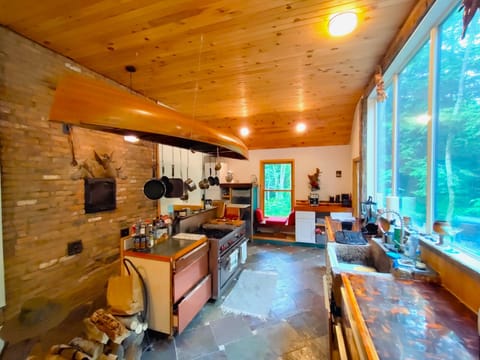kitchen with view to east