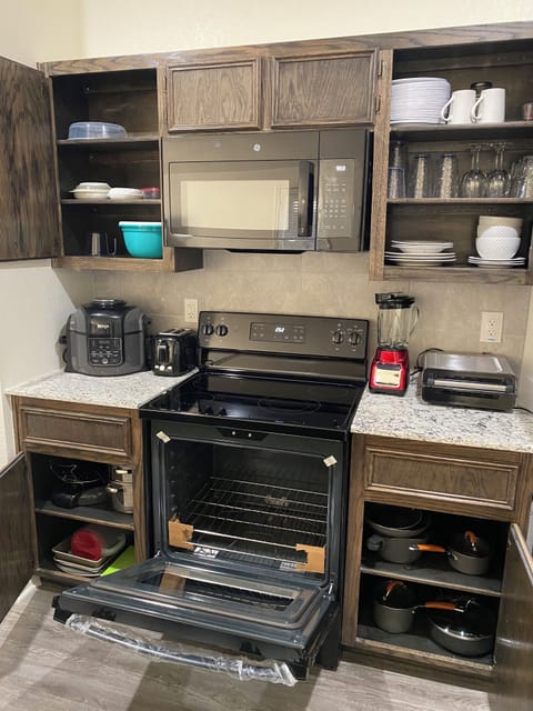 Shared fridge, microwave