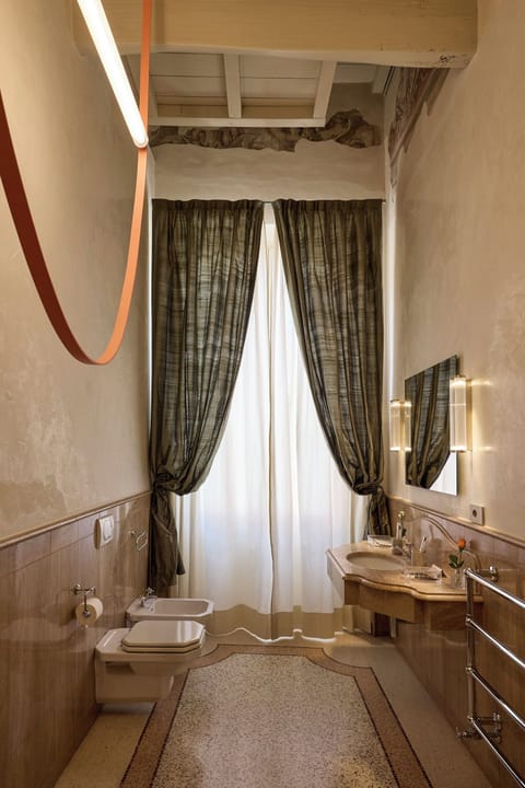 Design Double or Twin Room | Bathroom | Designer toiletries, hair dryer, bathrobes, slippers