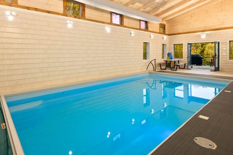 Swim year-round in our indoor heated pool