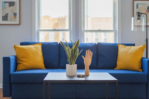 Bright Living Room with Big Windows