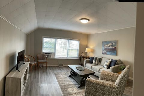 Main living room has lake views. Sit and watch the beautiful sun sets!