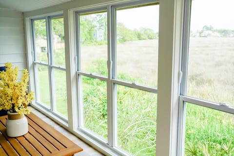 Marsh views from sun room