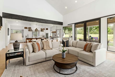 Comfortable living room seating area