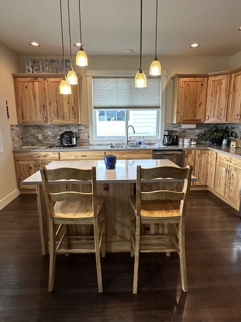 Kitchen island with seating