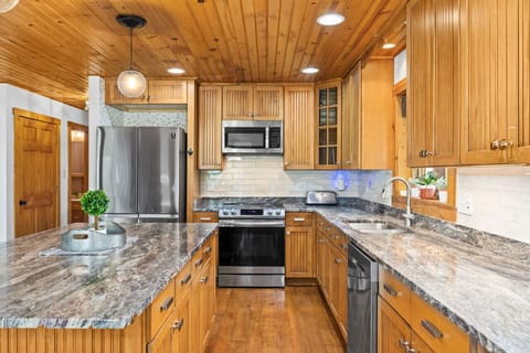 Plenty of counterspace in the kitchen for cooking