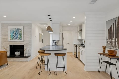 A fully equipped kitchen, awaits your culinary exploits