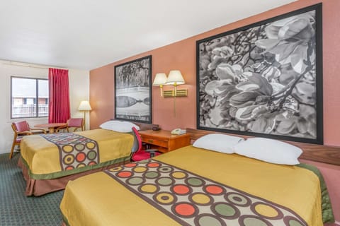 Desk, blackout drapes, soundproofing, iron/ironing board