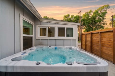 Take a dip in our heated hot tub and let your worries melt away under the sunset