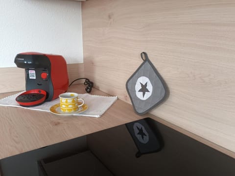 Apartment | Private kitchen | Electric kettle, highchair